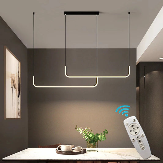 Modern LED Ceiling Pendant Lamps (with adjustable light color function)