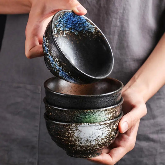 4.5 Inch Japanese-style Rice Bowl Creativity Household 5inch Ceramic Bowl Restaurant Soup Bowl Ramen Bowl for Kitchen Tableware