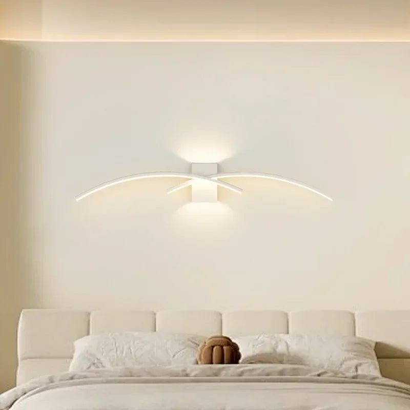 Modern LED Wall Lamp For Living Room Background Bedroom Bedside Aisle Wall Sconce Light Indoor Home Decoration Lighting Fixture