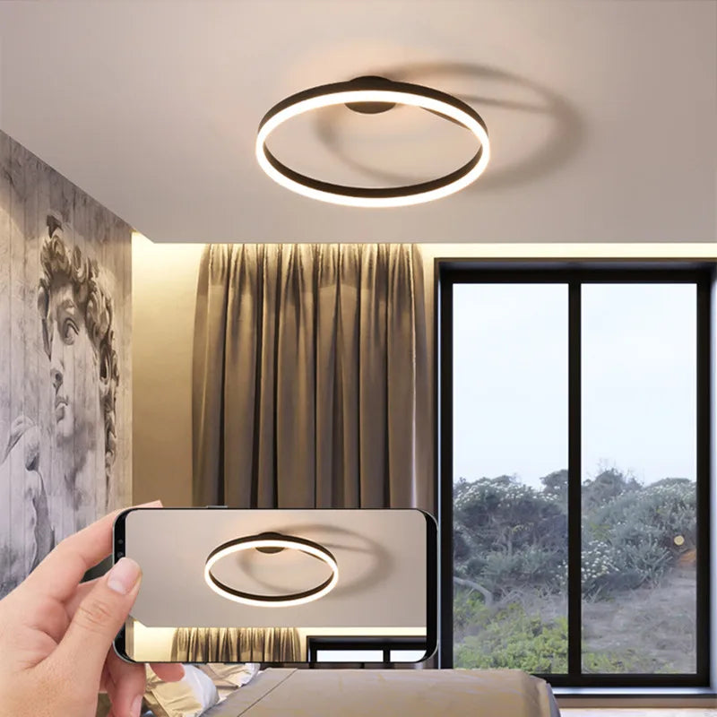 Modern Ring Led Ceiling Chandelier (Dimmable model available)