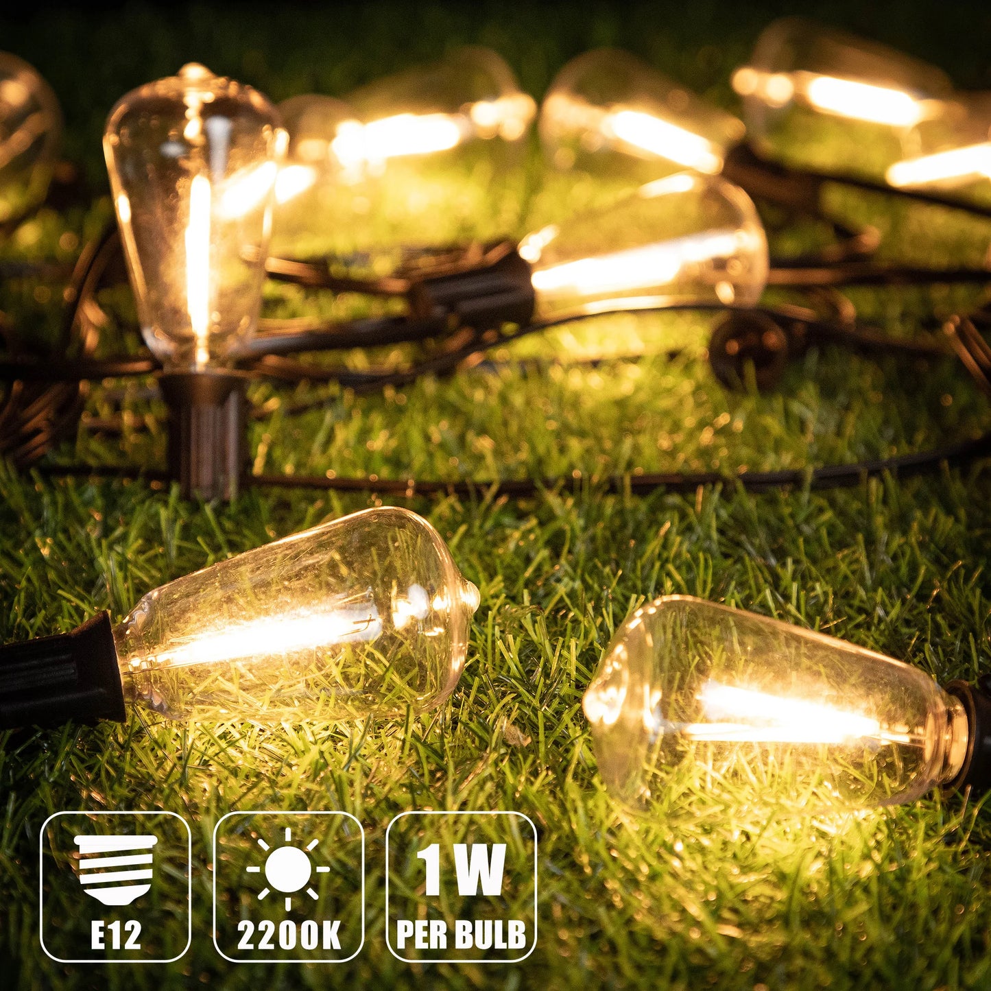 LED Outdoor String Lights for Patio Lighting