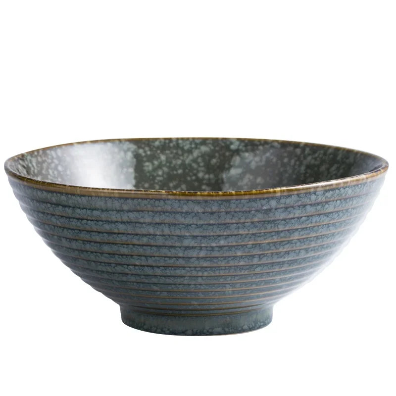 Japanese ceramic bowl home large ramen bowl creative tableware set commercial hat bowl