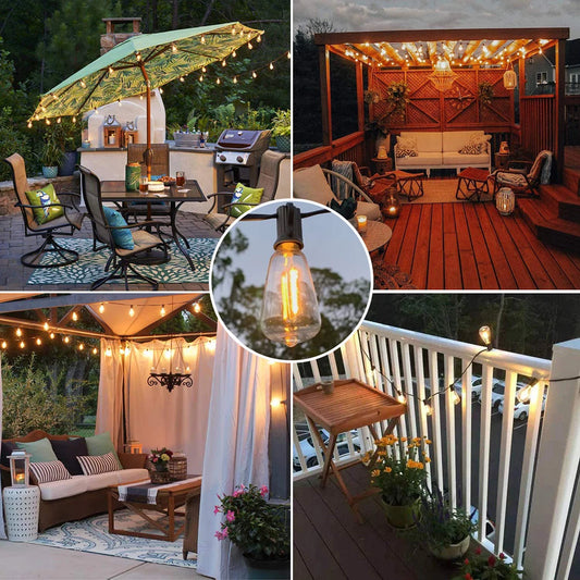 LED Outdoor String Lights for Patio Lighting