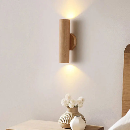 Modern Led Wall Lamp For Living Room Bedroom Bedside Wooden  Design Decor Stairs Aisle Rest Area Farmhouse Background Lighting